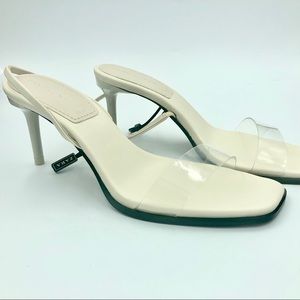 Zara nude/clear heels